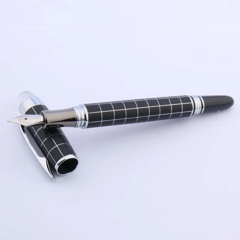 BAOER 79 Metal SILVER piece Trim M wave GIFT Fountain Pen Business Office school supplies Writing Master Coach HQ