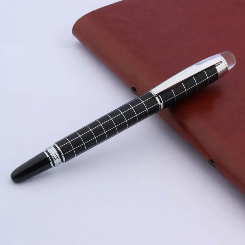 BAOER 79 Metal SILVER piece Trim M wave GIFT Fountain Pen Business Office school supplies Writing Master Coach HQ