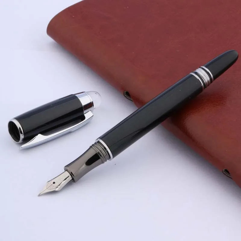 BAOER 79 Metal SILVER piece Trim M wave GIFT Fountain Pen Business Office school supplies Writing Master Coach HQ