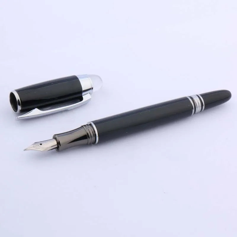 BAOER 79 Metal SILVER piece Trim M wave GIFT Fountain Pen Business Office school supplies Writing Master Coach HQ