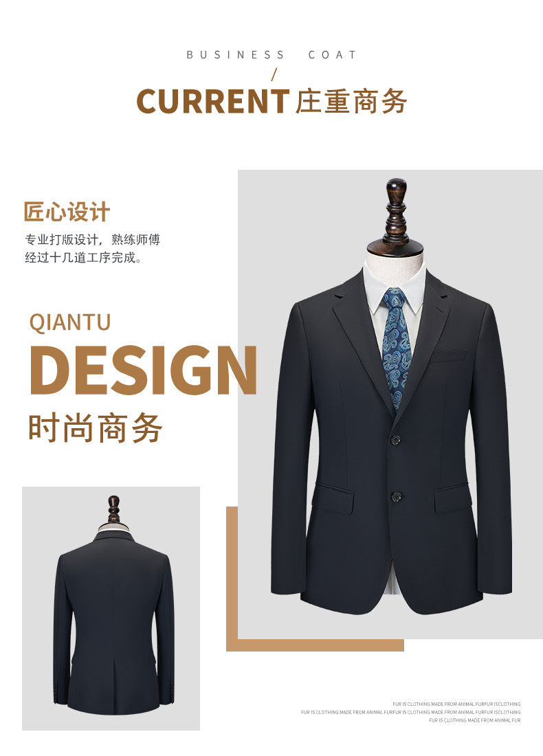 Men's Premium Suit -Business Suit, Professional Formal Wear, Ideal for Work and Weddings,50% Wool,Customizable Fit with 20 Sizes Master Coach HQ