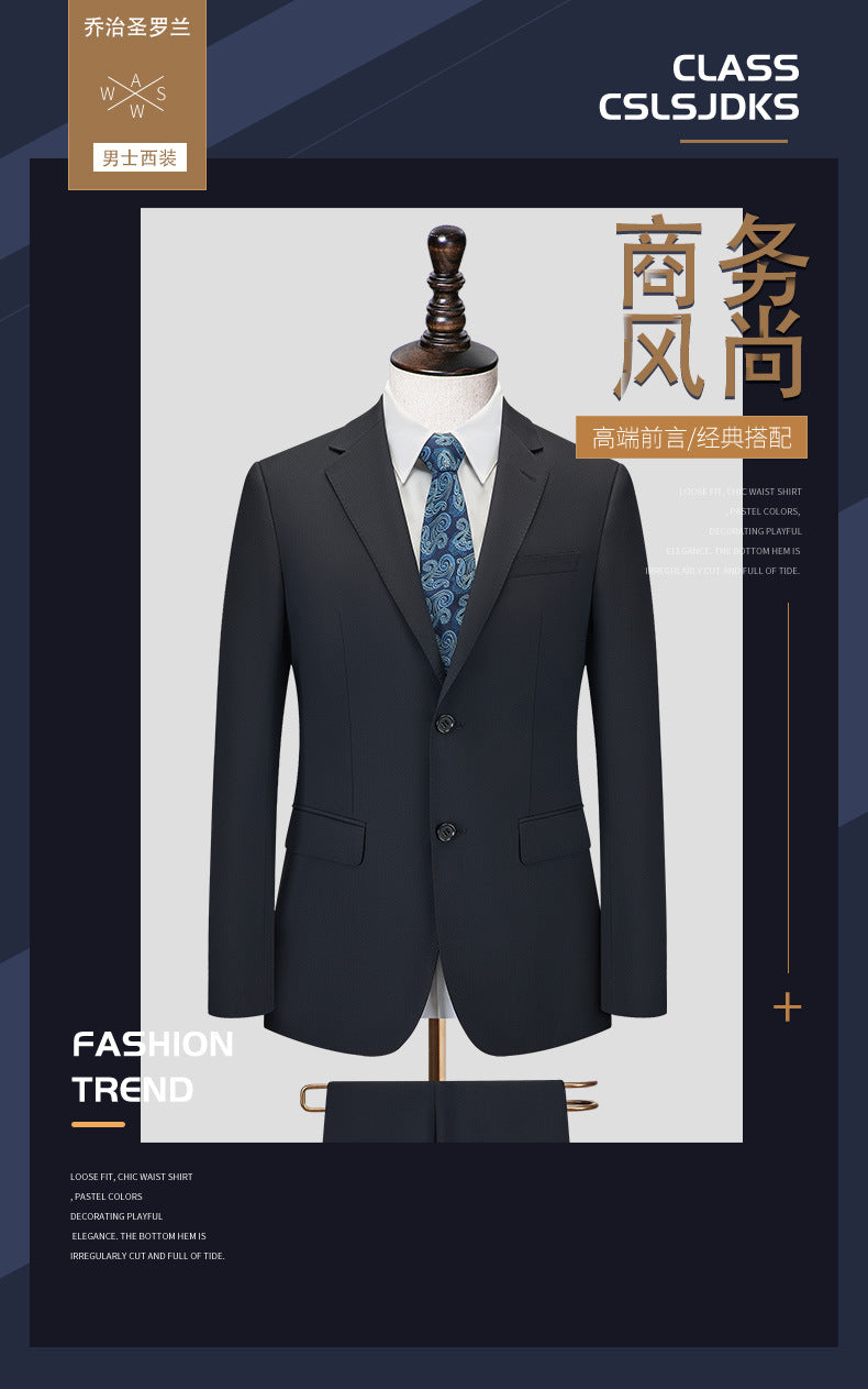Men's Premium Suit -Business Suit, Professional Formal Wear, Ideal for Work and Weddings,50% Wool,Customizable Fit with 20 Sizes Master Coach HQ