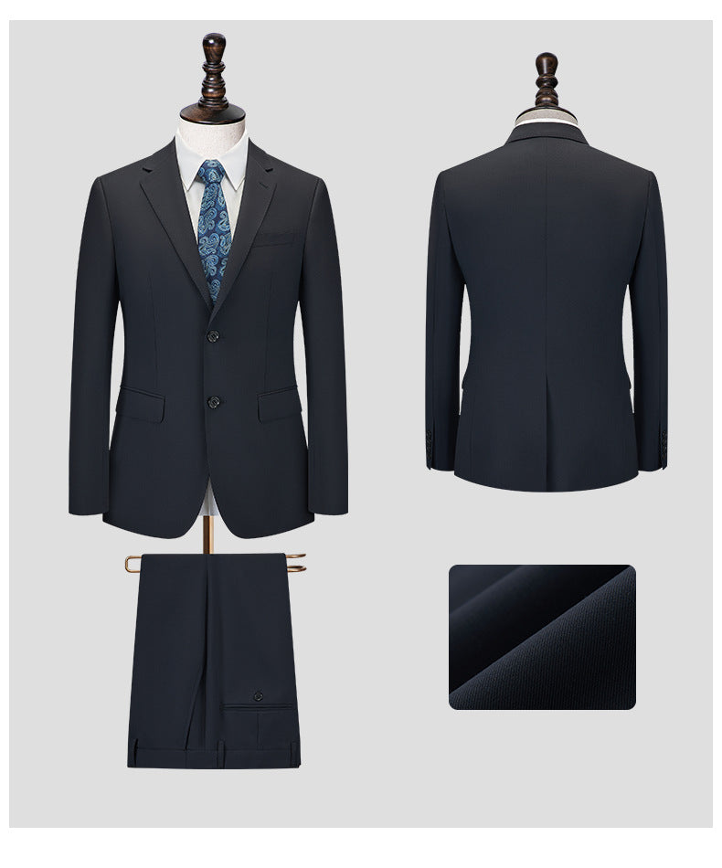 Men's Premium Suit -Business Suit, Professional Formal Wear, Ideal for Work and Weddings,50% Wool,Customizable Fit with 20 Sizes Master Coach HQ