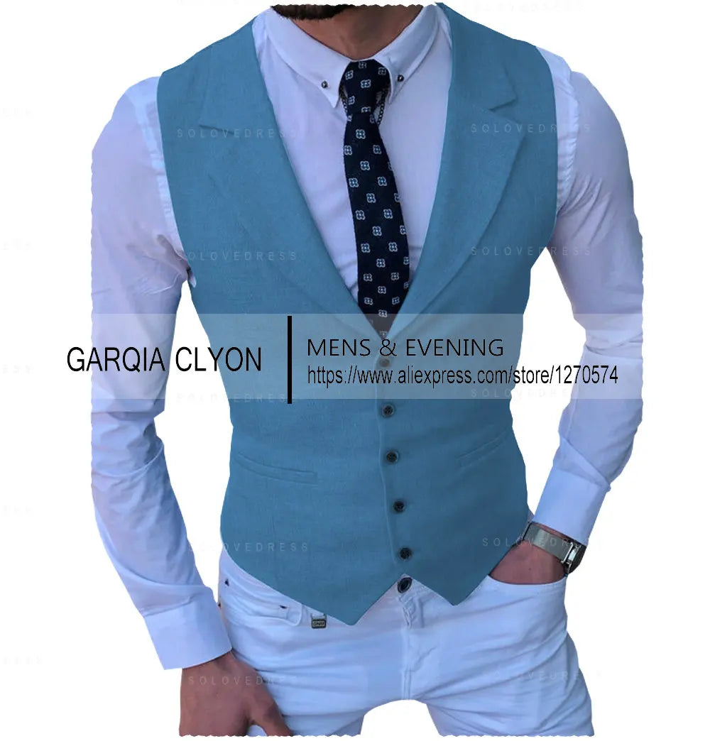 Men's Suits Vest New Arrival Classic Single Breasted Casual  Business Formal Suits Waistcoat For Jacket Groomsmen For Wedding Master Coach HQ