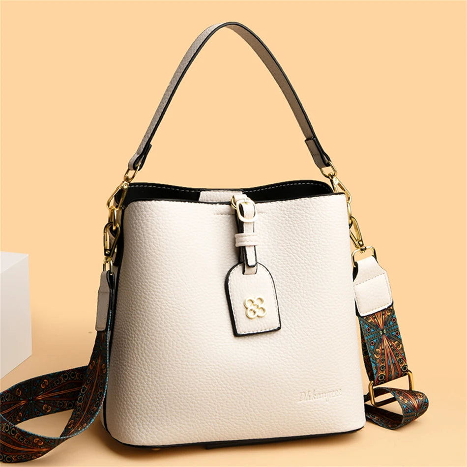 Luxury Designer High Quality Leather Women's Handbag Purses 3 Layers Multifunctional Ladies Shoulder Messenger Bags Sac Femme Master Coach HQ