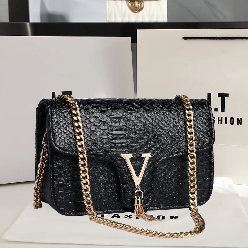 Luxury Handbags Women's Bags Brand Fashion V Chain Shoulder Crossbody Bags For Women Sac A Main Femme De Marque Luxe Cuir 2023 Master Coach HQ