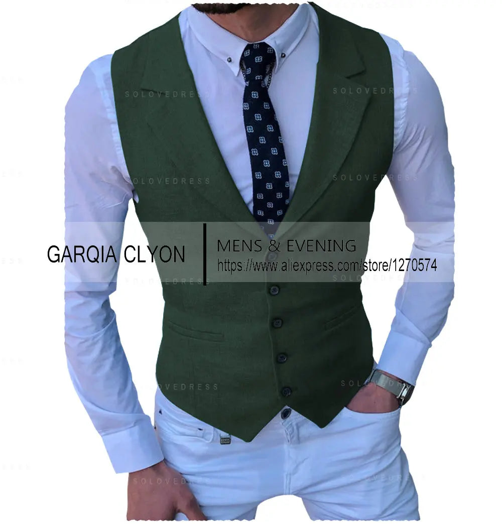 Men's Suits Vest New Arrival Classic Single Breasted Casual  Business Formal Suits Waistcoat For Jacket Groomsmen For Wedding Master Coach HQ