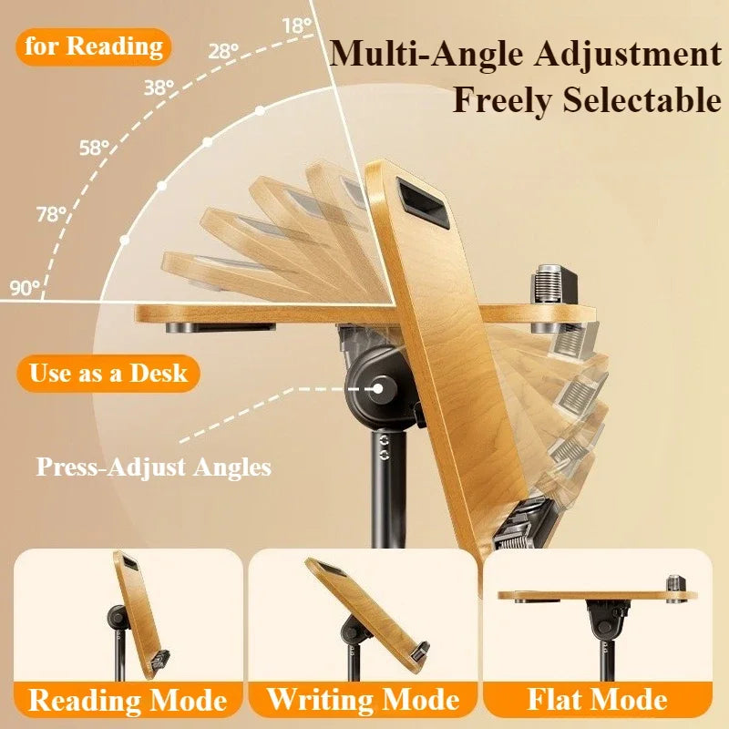 Eary Height Adjustable Laptop Stand Portable Standing Tripod Projector Desk Movable Computer Stand with Wheels Tray for Office Master Coach HQ