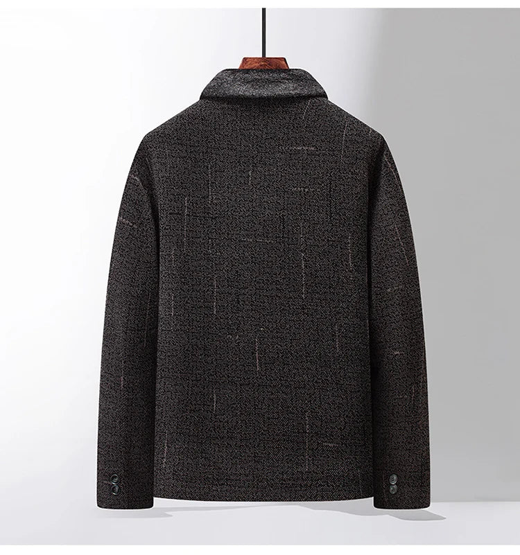 2024 Men Woolen Coats Men's business Casual Trench Coat Winter Coat with wool inner Man Autumn and Winter Wool Coat for Men Master Coach HQ