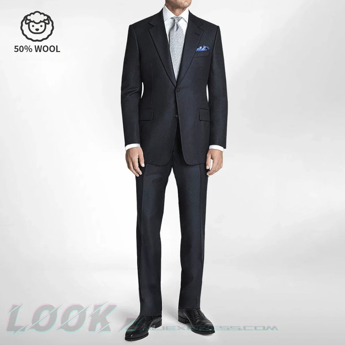 Men's Premium Suit -Business Suit, Professional Formal Wear, Ideal for Work and Weddings,50% Wool,Customizable Fit with 20 Sizes Master Coach HQ