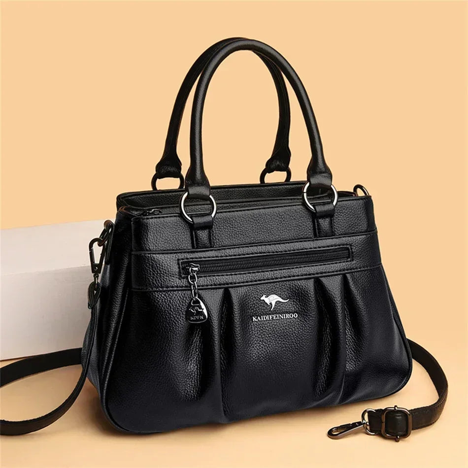 Luxury Handbags Women Bags Designer 3 Layers Leather Hand Bags Big Capacity Tote Bag for Women Vintage Top-handle Shoulder Bags Master Coach HQ