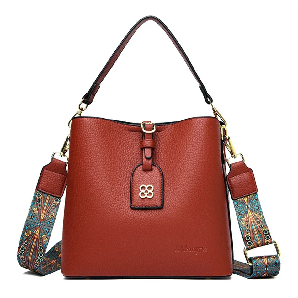 Luxury Designer High Quality Leather Women's Handbag Purses 3 Layers Multifunctional Ladies Shoulder Messenger Bags Sac Femme Master Coach HQ