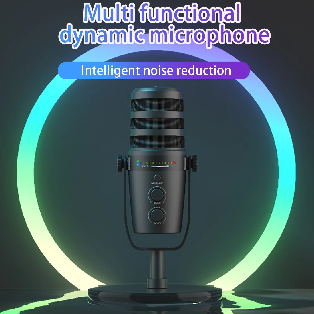 Professional USB Condenser Microphone Metal Reverb Noise-canceling Microphone For PC Recording Streaming Podcast Plug And Play Master Coach HQ