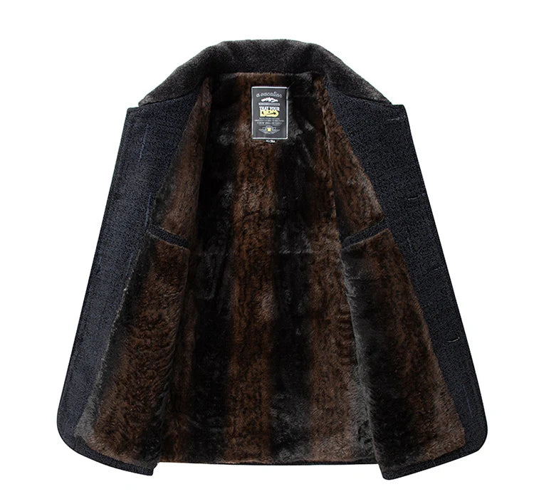 2024 Men Woolen Coats Men's business Casual Trench Coat Winter Coat with wool inner Man Autumn and Winter Wool Coat for Men Master Coach HQ