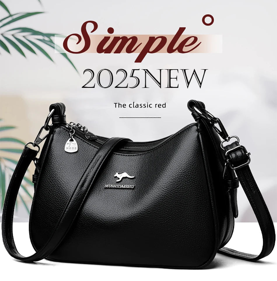 Luxury Designer Ladies Handbags New High Quality Leather Shoulder Bag For Women Female Retro And Minimalist Crossbody Bags Purse Master Coach HQ