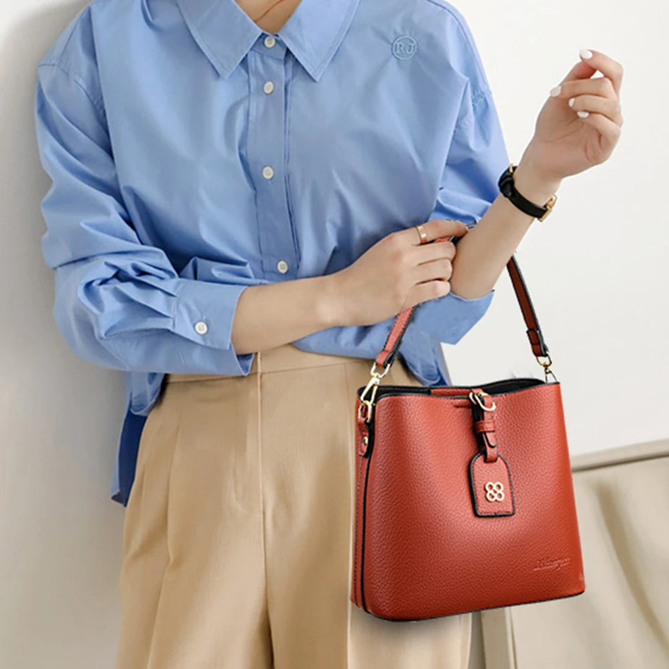 Luxury Designer High Quality Leather Women's Handbag Purses 3 Layers Multifunctional Ladies Shoulder Messenger Bags Sac Femme Master Coach HQ