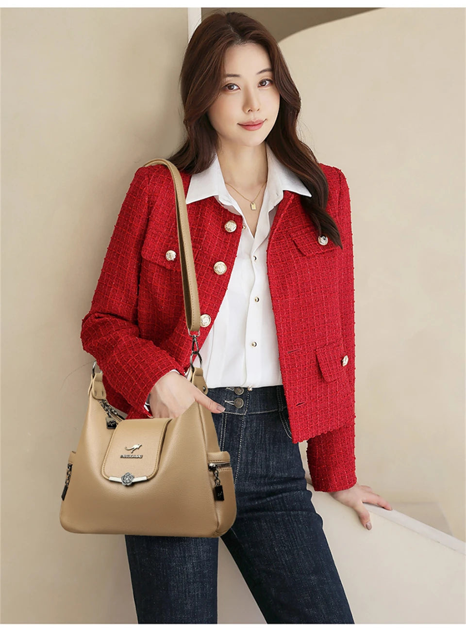 Luxury Handbags Women Shoulder Bags Designer Ladies Large Capacity Tote Famous Brand Quality Leather Crossbody Messenger Bag Master Coach HQ