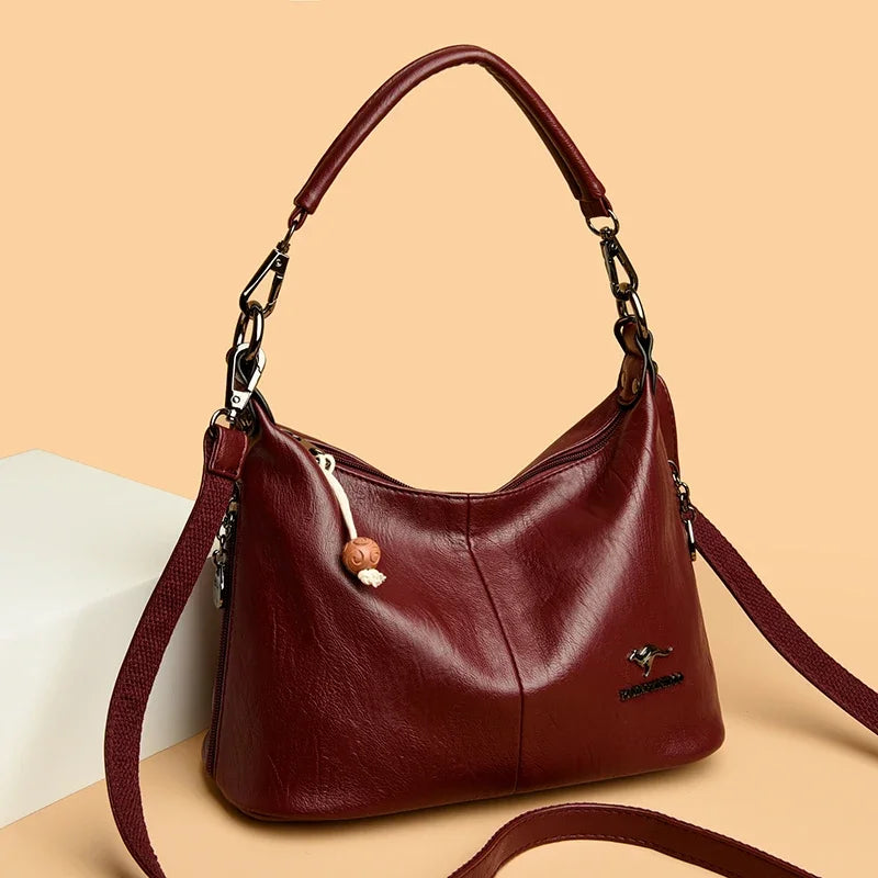 Luxury Handbags Women Bags Designer High-quality Leather Shoulder Bags for Women 2024 Casual Solid Color Purse and Handbags Sac Master Coach HQ