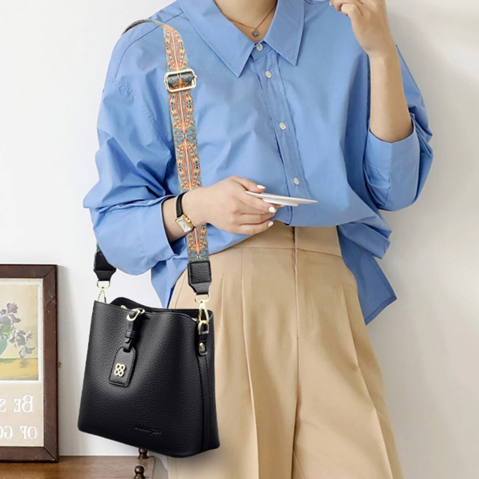 Luxury Designer High Quality Leather Women's Handbag Purses 3 Layers Multifunctional Ladies Shoulder Messenger Bags Sac Femme Master Coach HQ