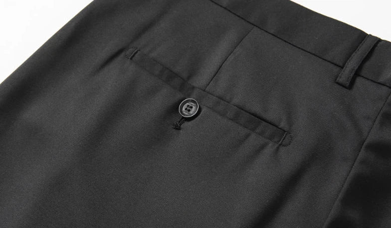 Business Trousers for Men Flared Social Tailoring Gray Bell Mouth Man Suits Pants Clothes Offer Fabric Fashion Classic Elegant Master Coach HQ