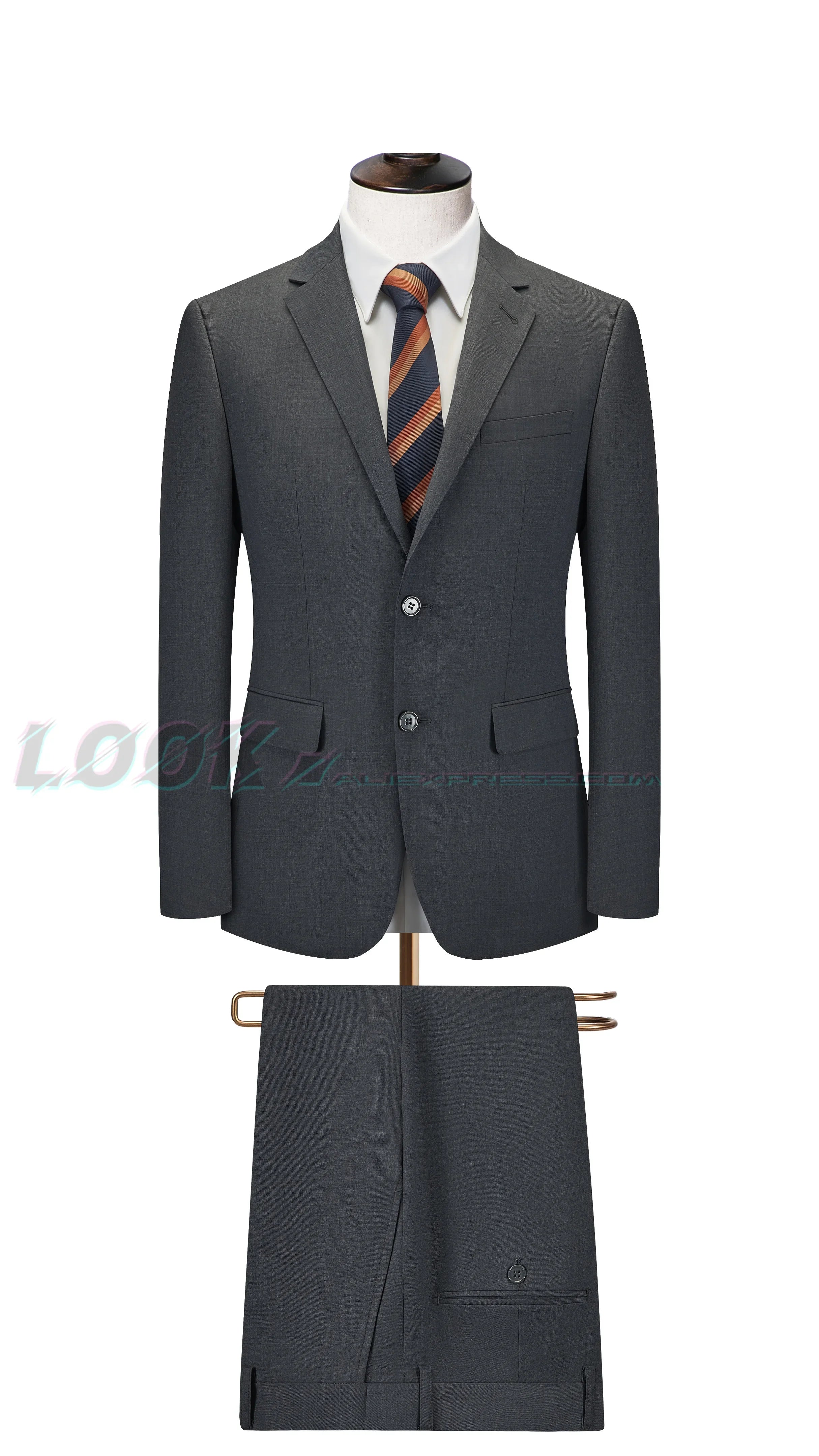 Men's Premium Suit -Business Suit, Professional Formal Wear, Ideal for Work and Weddings,50% Wool,Customizable Fit with 20 Sizes Master Coach HQ
