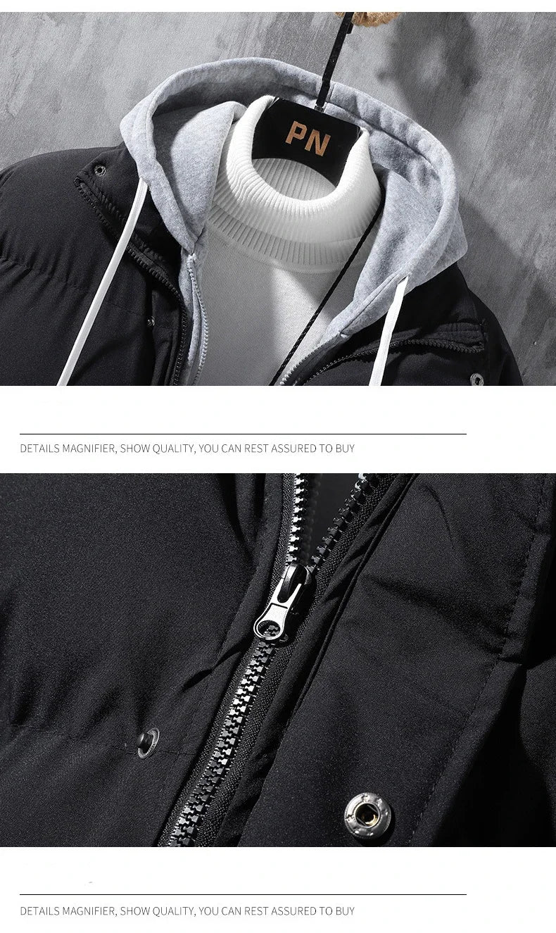 Male Coat Windbreaker Jackets For Men Fashion Parkas Autumn Winter Overcoat Men's Casual Jacket Keep Warm Windproof Hombre New Master Coach HQ