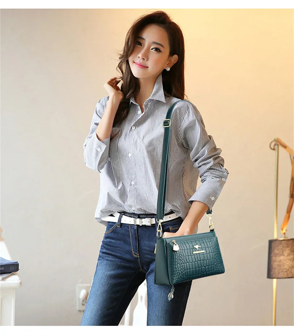 Luxury Designer Ladies Handbags High Quality Leather Shoulder Bags for Women 2025 Female Crossbody Bag Purses and Handbags Sac Master Coach HQ