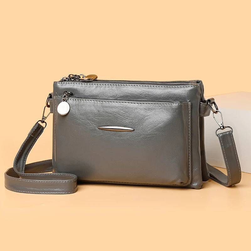 Luxury Designer Multilayer Ladies Handbags High Quality Leather Shoulder Bags Women 2025 Female Crossbody Bag Purses and  Sac Master Coach HQ