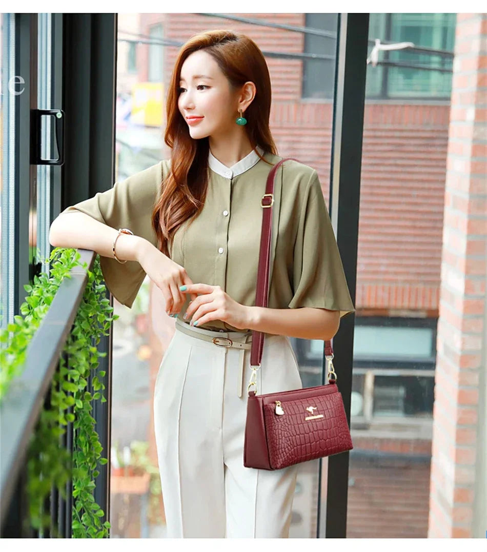 Luxury Designer Ladies Handbags High Quality Leather Shoulder Bags for Women 2025 Female Crossbody Bag Purses and Handbags Sac Master Coach HQ