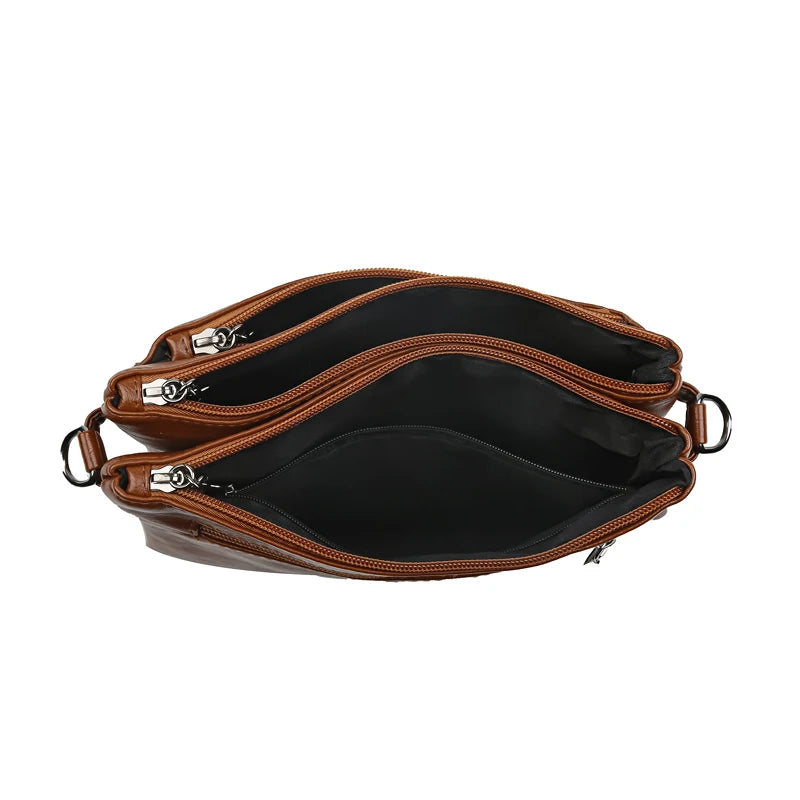 Luxury Designer Multilayer Ladies Handbags High Quality Leather Shoulder Bags Women 2025 Female Crossbody Bag Purses and  Sac Master Coach HQ