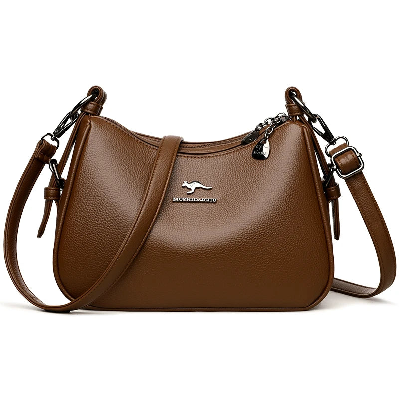 Luxury Designer Ladies Handbags New High Quality Leather Shoulder Bag For Women Female Retro And Minimalist Crossbody Bags Purse Master Coach HQ