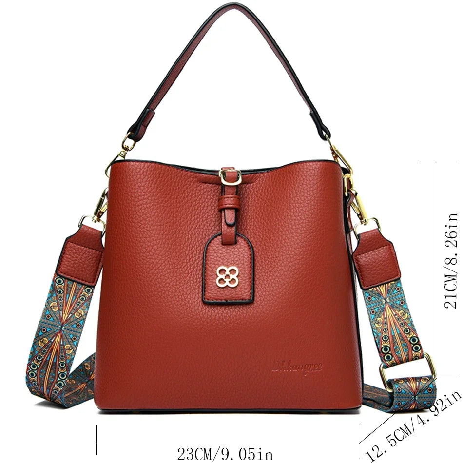 Luxury Designer High Quality Leather Women's Handbag Purses 3 Layers Multifunctional Ladies Shoulder Messenger Bags Sac Femme Master Coach HQ