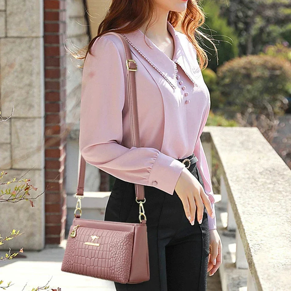 Luxury Designer Ladies Handbags High Quality Leather Shoulder Bags for Women 2025 Female Crossbody Bag Purses and Handbags Sac Master Coach HQ