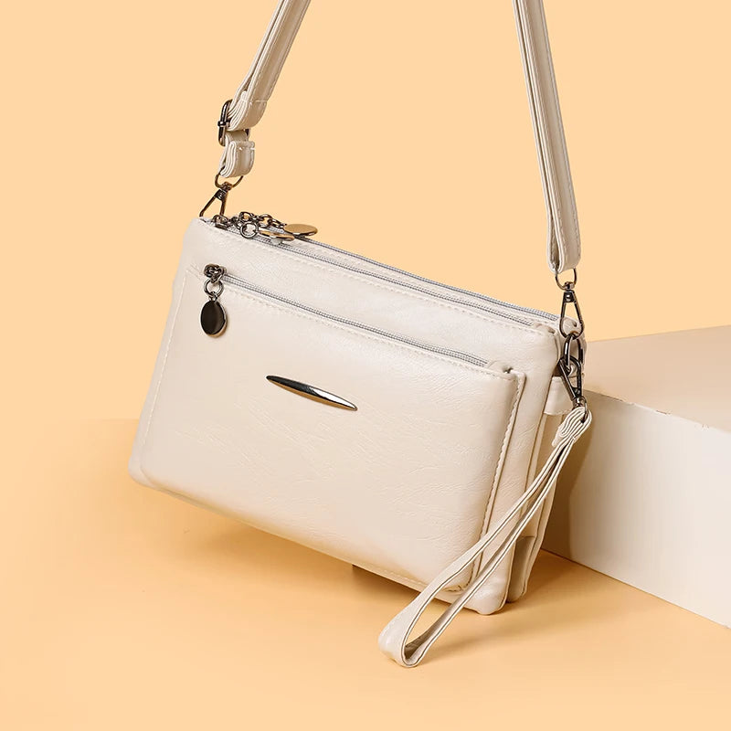Luxury Designer Multilayer Ladies Handbags High Quality Leather Shoulder Bags Women 2025 Female Crossbody Bag Purses and  Sac Master Coach HQ