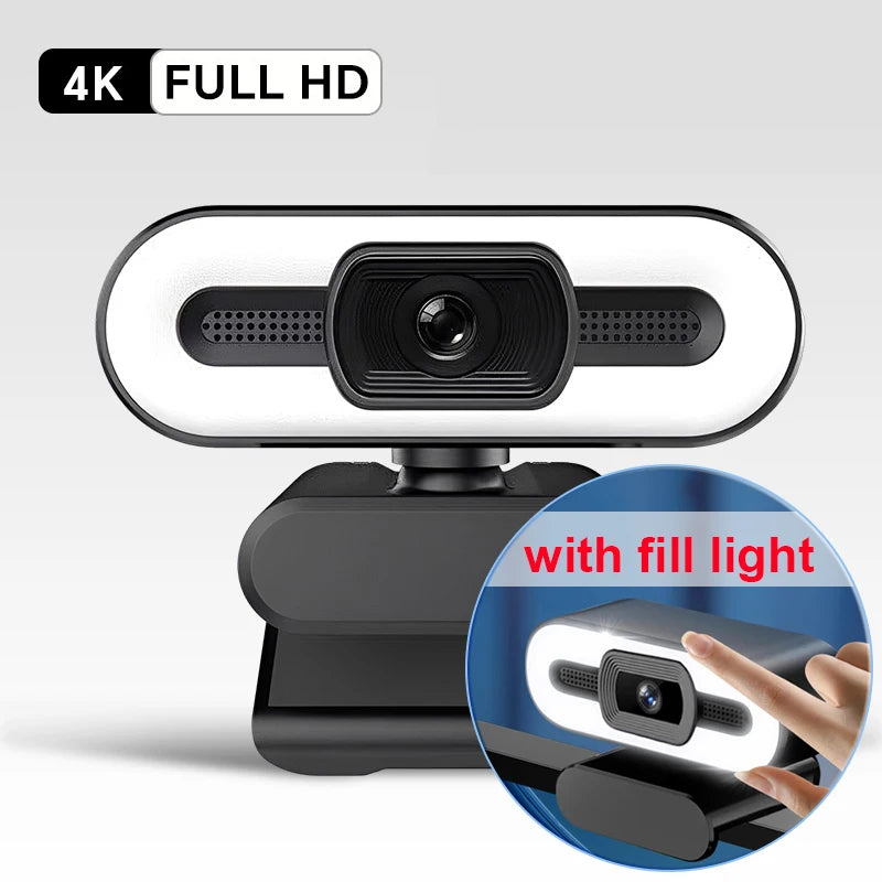 4K Webcam Video Camera 2K Autofocus Streaming Web Cam With Microphone Full HD 1080P Webcams for PC/Computer/Laptop Master Coach HQ