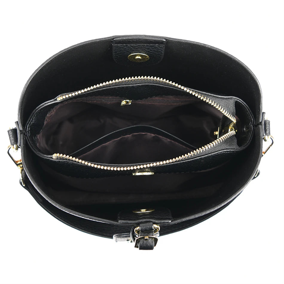 Luxury Designer High Quality Leather Women's Handbag Purses 3 Layers Multifunctional Ladies Shoulder Messenger Bags Sac Femme Master Coach HQ
