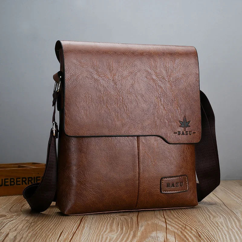 Luxury Brand Vintage Messenger Bags Men Leather Shoulder Bag Male Handbag Brown Black Side Bag Business Crossbody Bag For Men Master Coach HQ