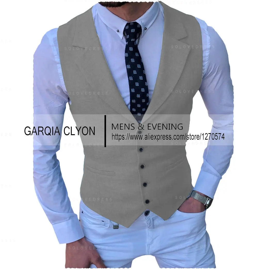 Men's Suits Vest New Arrival Classic Single Breasted Casual  Business Formal Suits Waistcoat For Jacket Groomsmen For Wedding Master Coach HQ