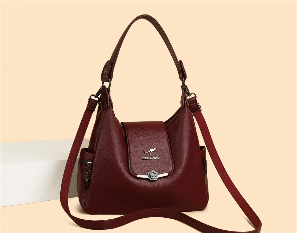 Luxury Handbags Women Shoulder Bags Designer Ladies Large Capacity Tote Famous Brand Quality Leather Crossbody Messenger Bag Master Coach HQ