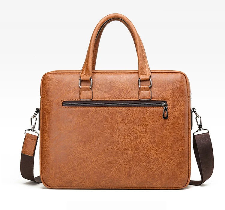 Luxury Brand Man Business Briefcase Bag PU Leather Messenger Shoulder Bag Men Office Lunch Bags For Laptop A4 File Male Handbags Master Coach HQ