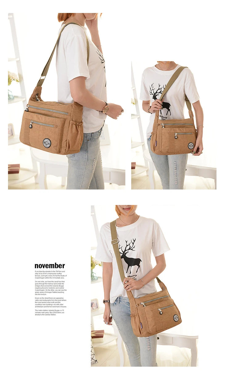 Luxury handbags women bags designer fashion nylon crossbody bags for women 2022 high capacity travel shoulder bags purses sac Master Coach HQ