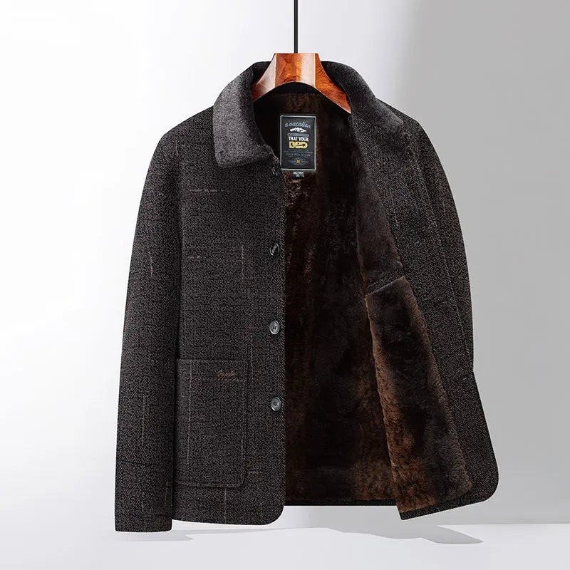 2024 Men Woolen Coats Men's business Casual Trench Coat Winter Coat with wool inner Man Autumn and Winter Wool Coat for Men Master Coach HQ