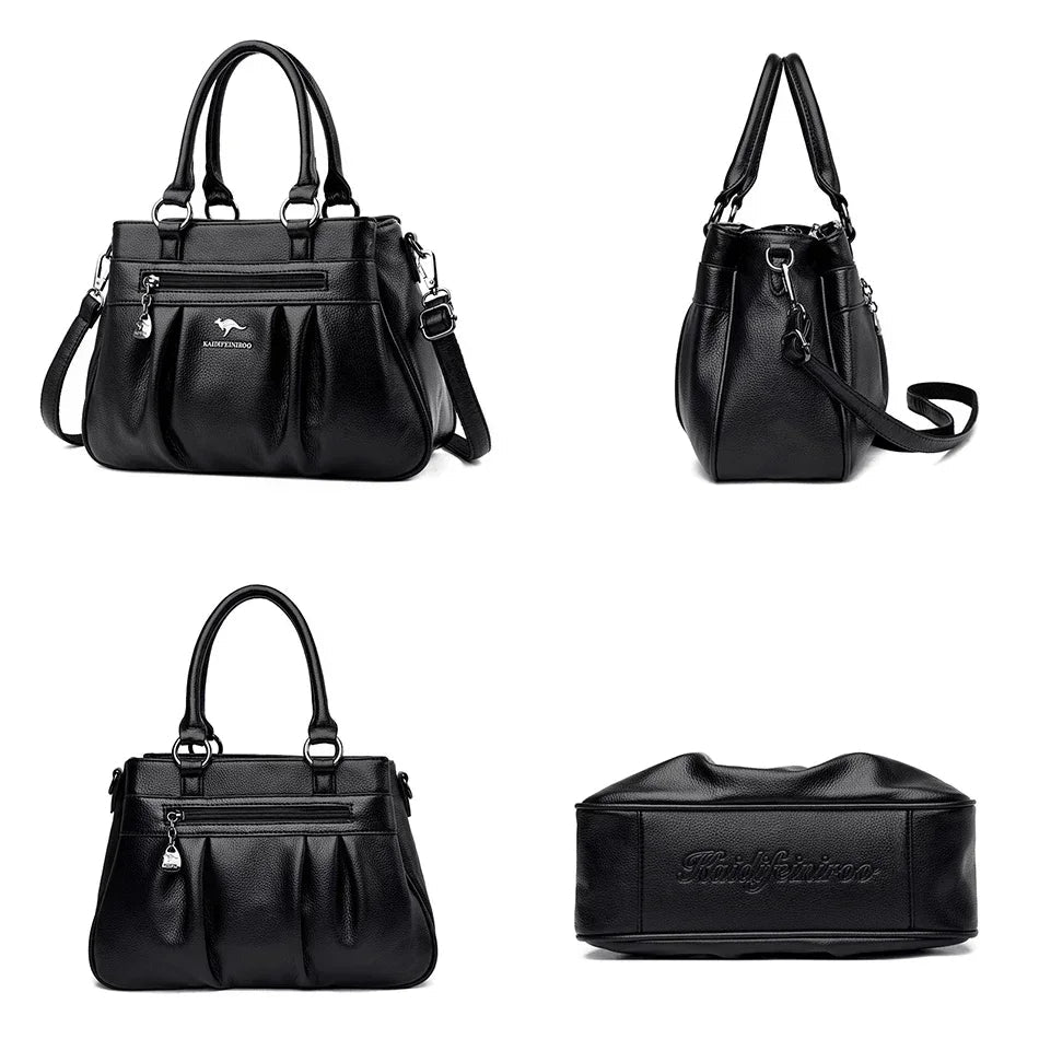 Luxury Handbags Women Bags Designer 3 Layers Leather Hand Bags Big Capacity Tote Bag for Women Vintage Top-handle Shoulder Bags Master Coach HQ
