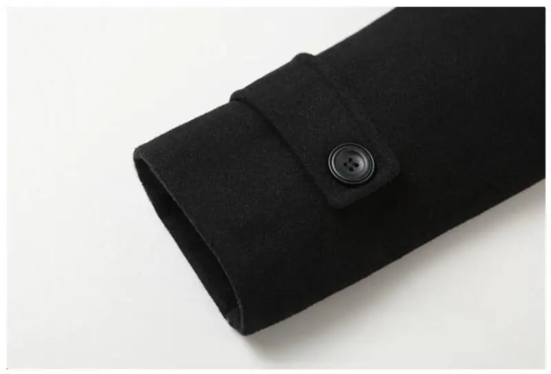 New Men Double Breasted Woolen Coats Winter Thicker Warm Cashmere Trench Coats Long Jackets Quality Male Winter Overcoats XXL Master Coach HQ