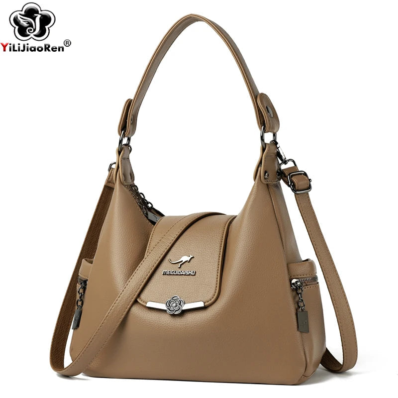 Luxury Handbags Women Shoulder Bags Designer Ladies Large Capacity Tote Famous Brand Quality Leather Crossbody Messenger Bag Master Coach HQ