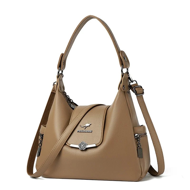 Luxury Handbags Women Shoulder Bags Designer Ladies Large Capacity Tote Famous Brand Quality Leather Crossbody Messenger Bag Master Coach HQ