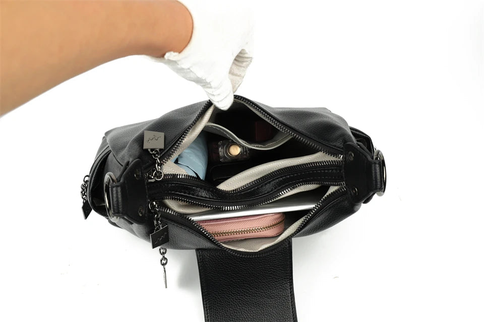 Luxury Handbags Women Shoulder Bags Designer Ladies Large Capacity Tote Famous Brand Quality Leather Crossbody Messenger Bag Master Coach HQ