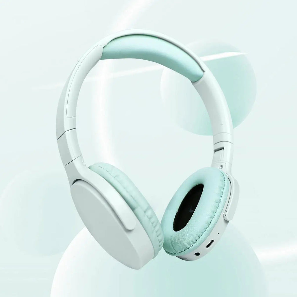 Fashionable Bluetooth wireless headphones, over-ear, deep bass, sports stereo, high fidelity, long battery life, universal Master Coach HQ