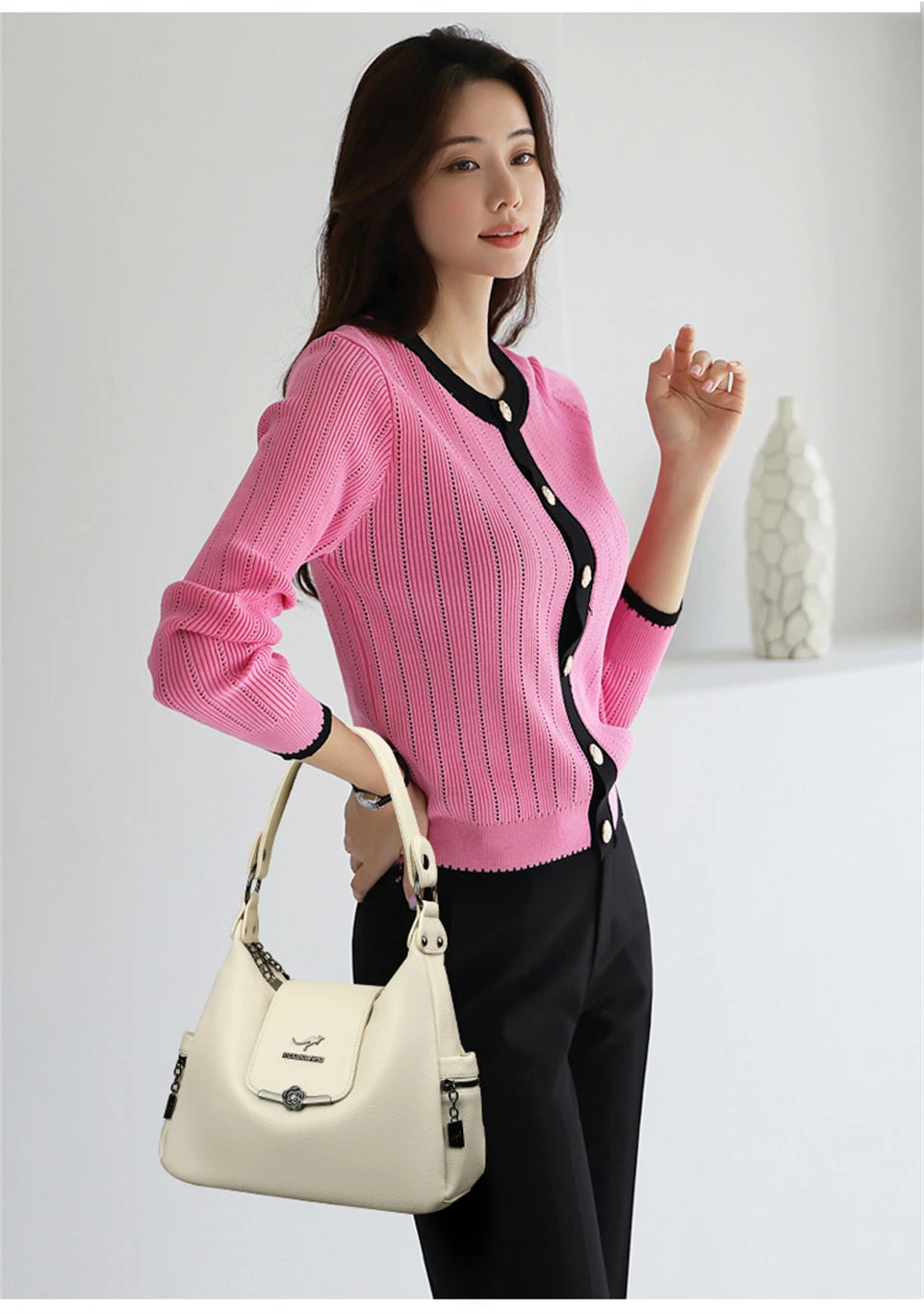 Luxury Handbags Women Shoulder Bags Designer Ladies Large Capacity Tote Famous Brand Quality Leather Crossbody Messenger Bag Master Coach HQ