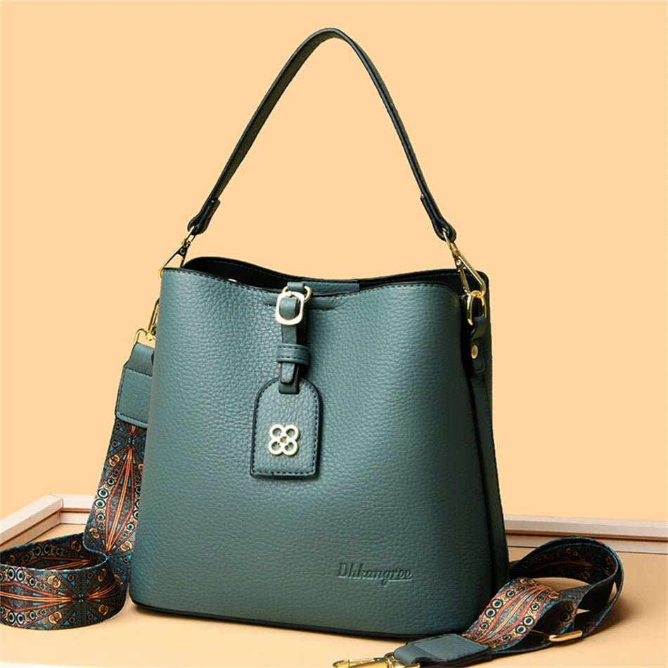 Luxury Designer High Quality Leather Women's Handbag Purses 3 Layers Multifunctional Ladies Shoulder Messenger Bags Sac Femme Master Coach HQ